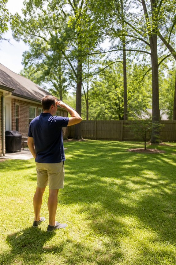 assess yard for shade solutions