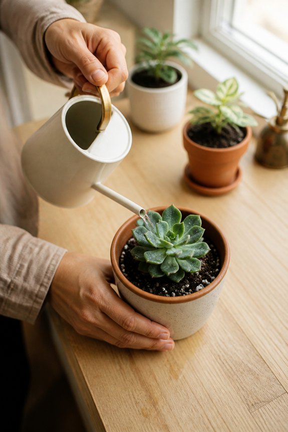 avoid overwatering and repotting