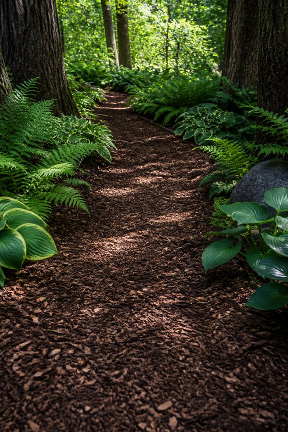 bark chips for woodland paths