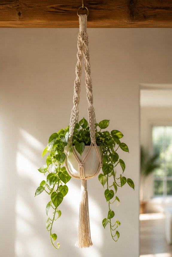 boho macrame plant hangers