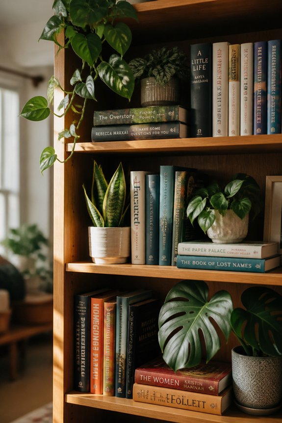 books and plants harmony