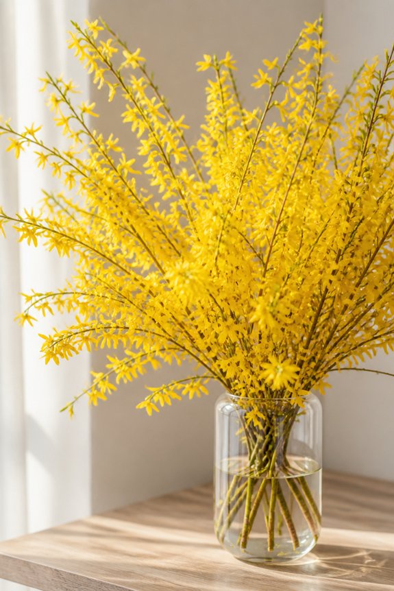 bright yellow spring blooms