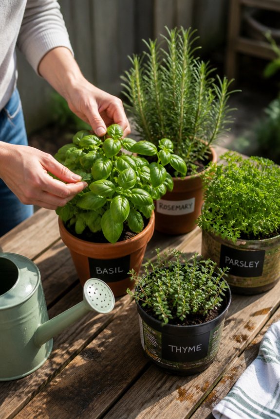 budget friendly herb garden setup
