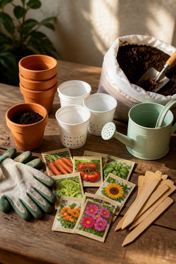 budget friendly seed starting supplies