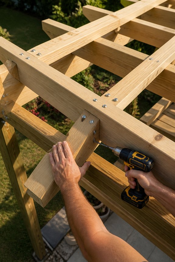 build a shaded pergola