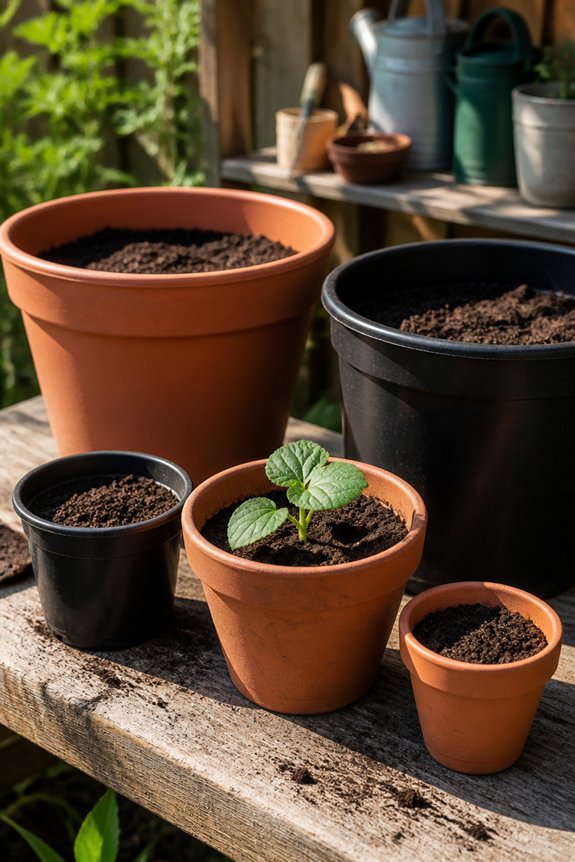 choose appropriate container size