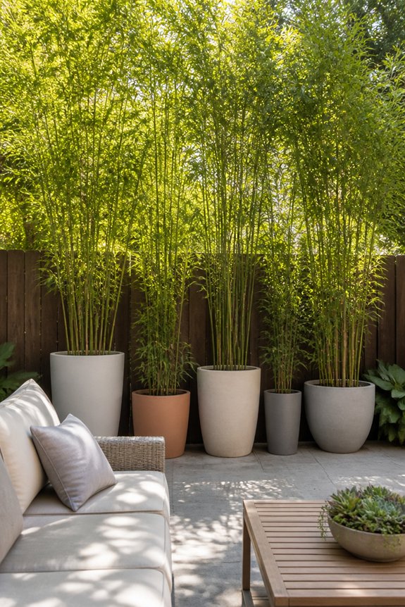 clumping bamboo in pots