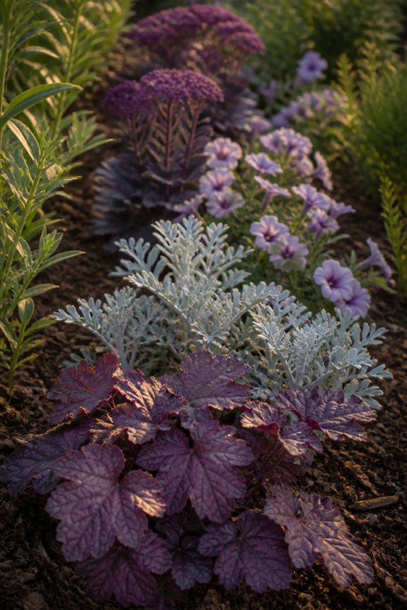 cohesive color enhances yard