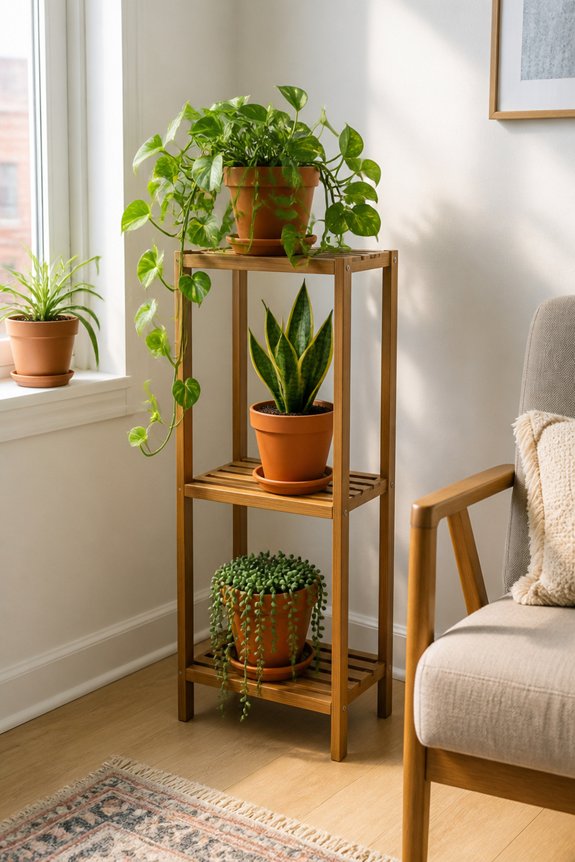 compact vertical plant displays