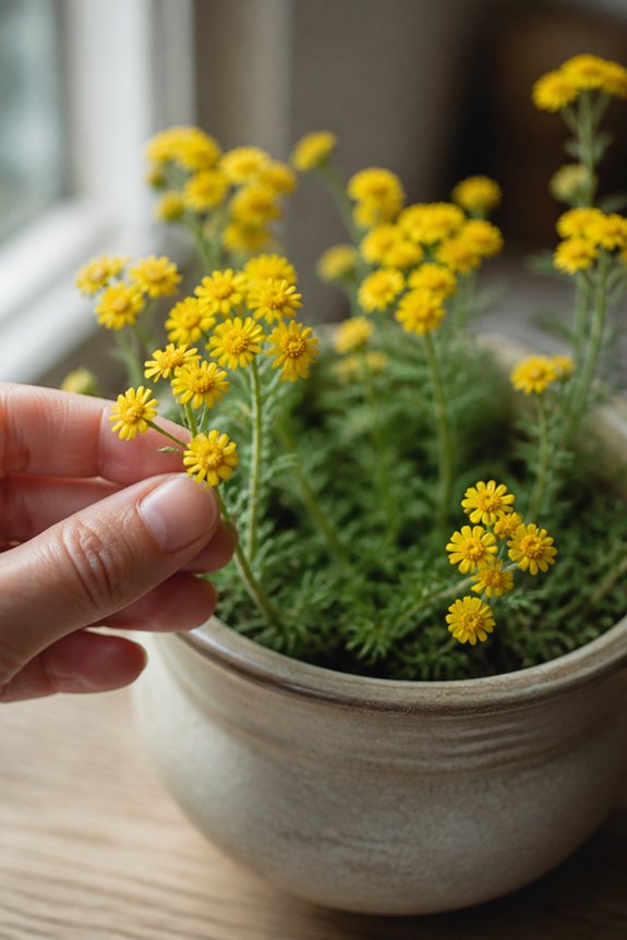 compact yellow flowering plant