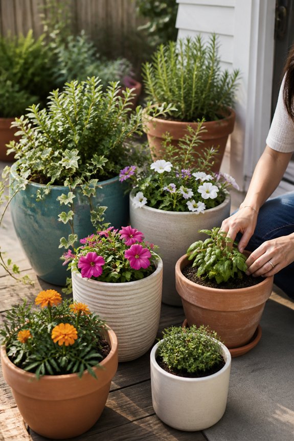 container gardening for patios
