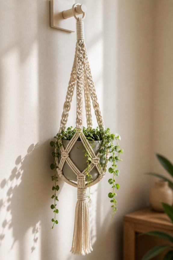 damage free hanging plant display