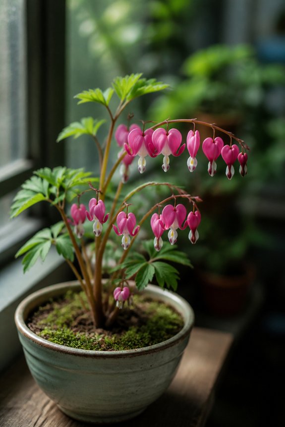 delicate heart shaped flowers
