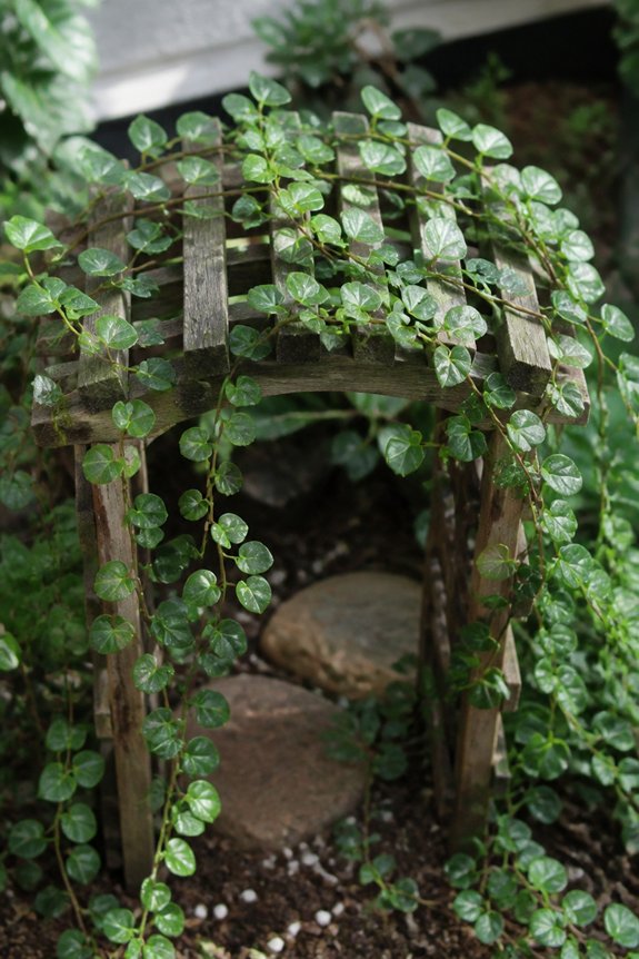 delicate vines for vertical interest