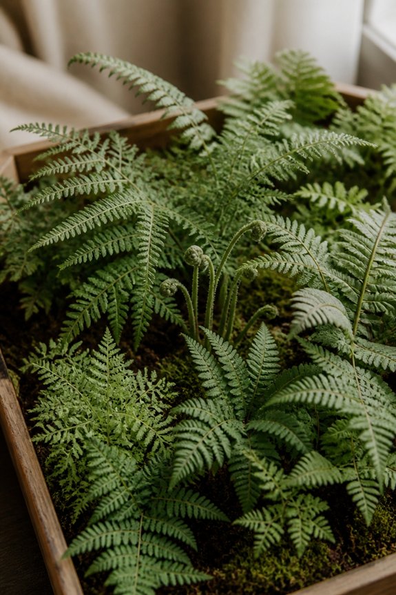 delicate woodland mini ferns
