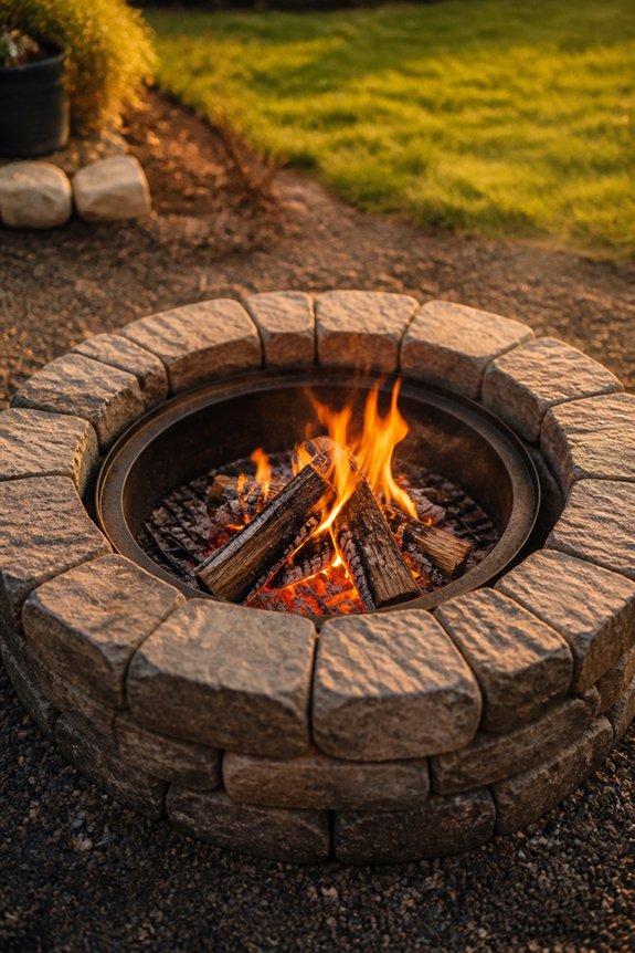 diy budget friendly fire pit