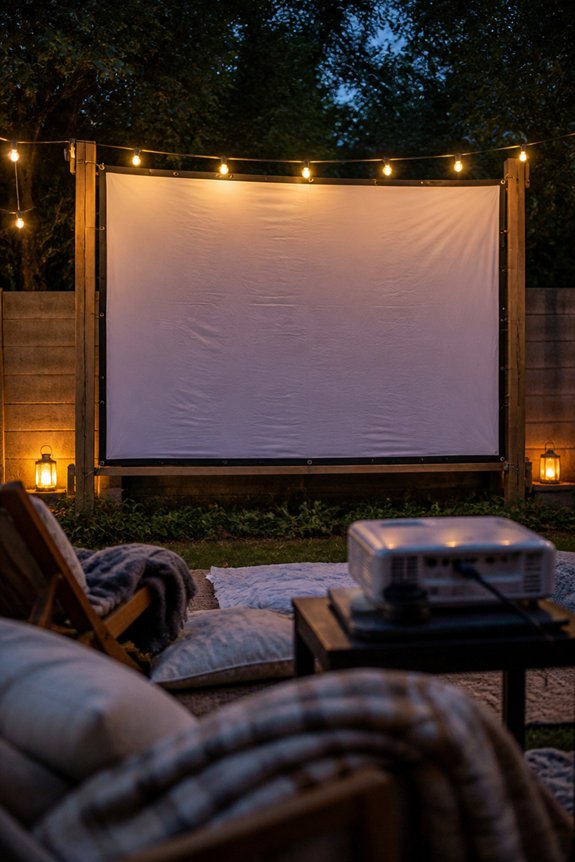 diy movie screen setup