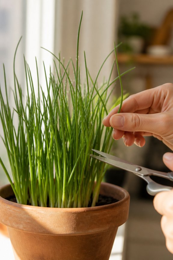 easy care chive growth