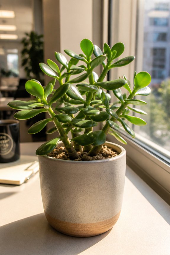 easy care office succulents