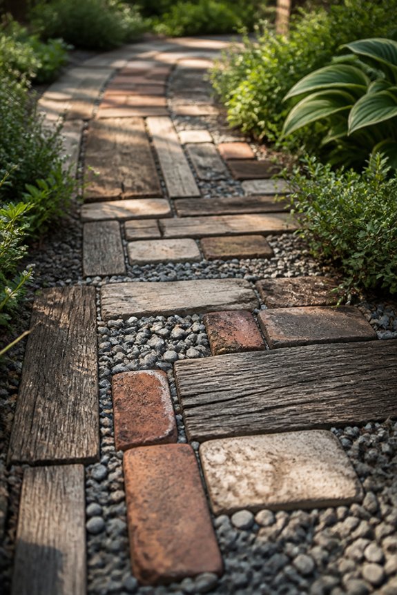 eco friendly recycled garden paths