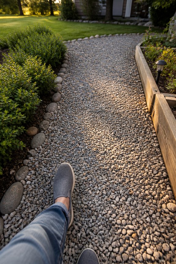 economical gravel walkway solution