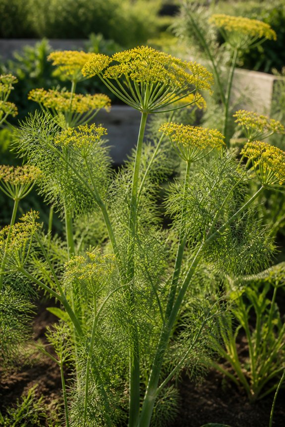 edible foliage with yellow flowers