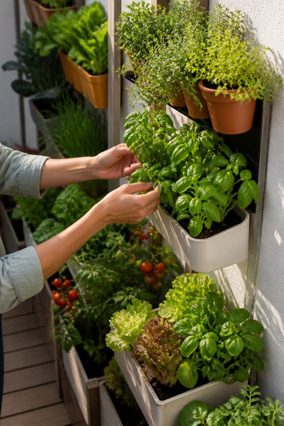 efficient vertical vegetable gardening