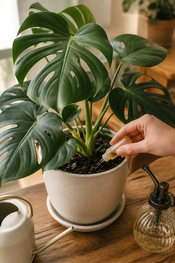 feed monstera during growth