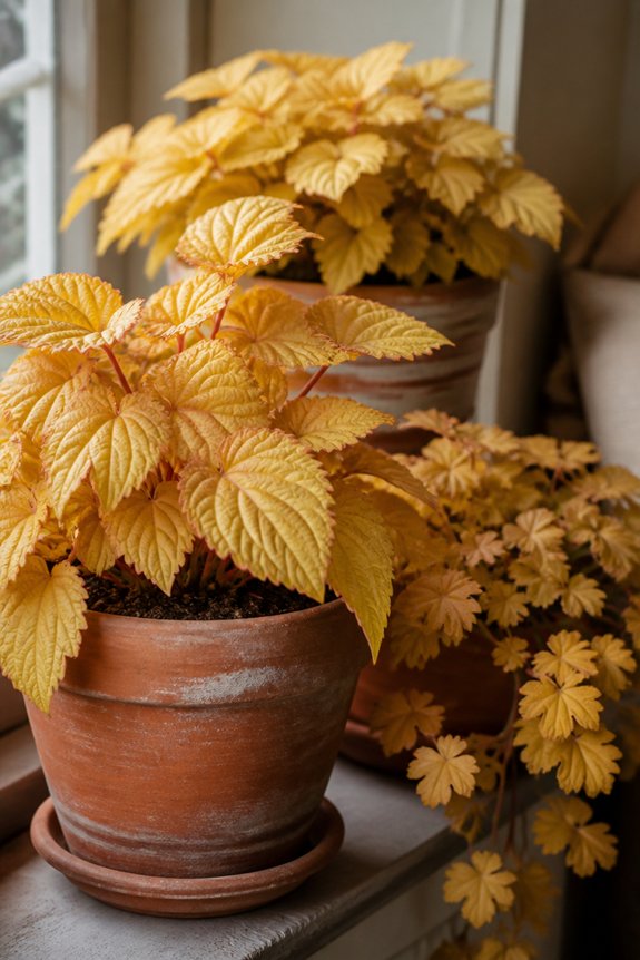 golden begonias for shade