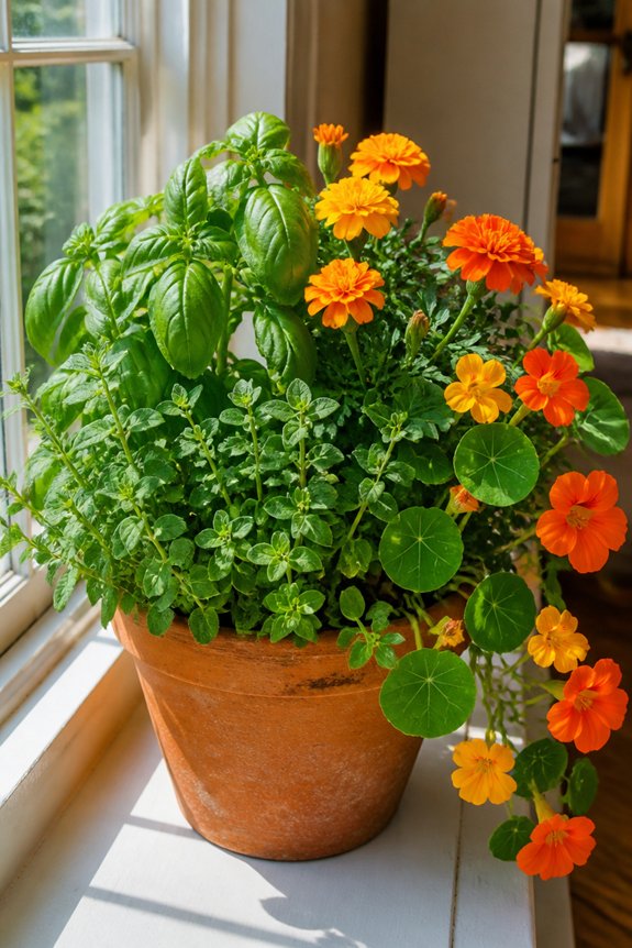 herb flower container garden