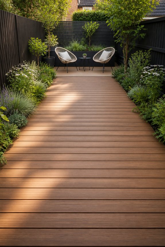 horizontal decking expands space