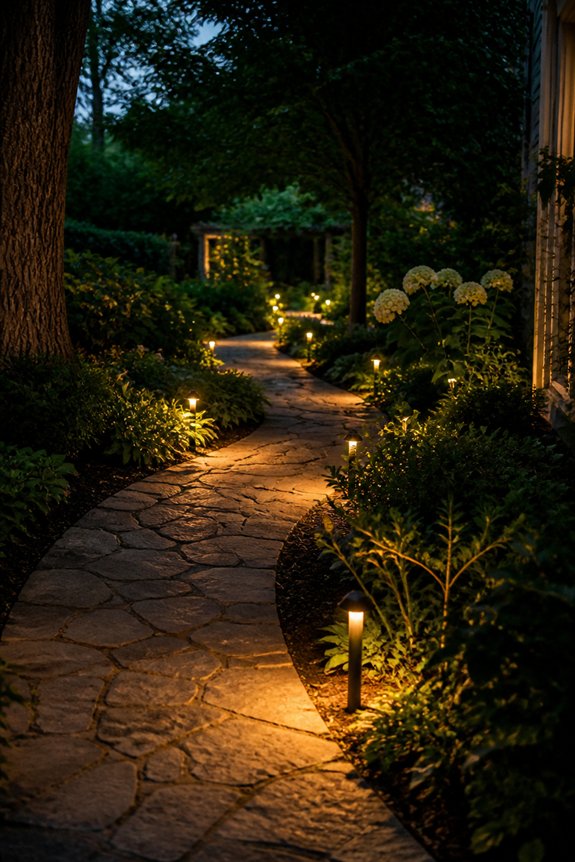 illuminated garden path options