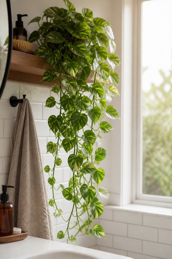 low maintenance bathroom vine