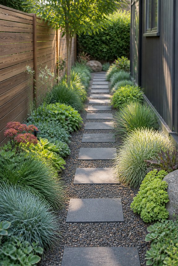 low maintenance visually open gardens