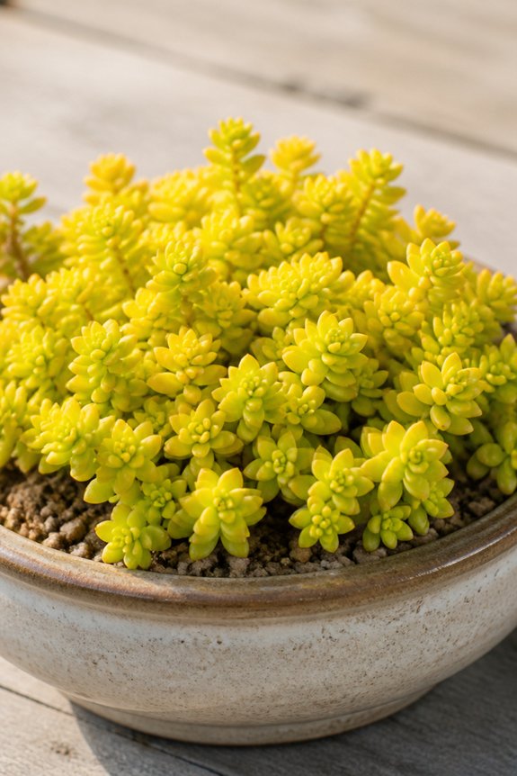 low maintenance yellow succulents