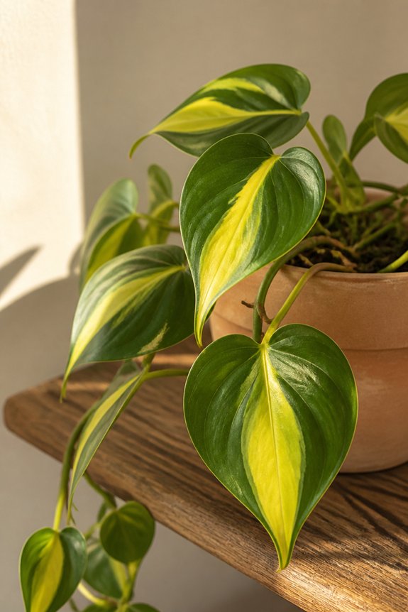 low maintenance yellow variegated vine