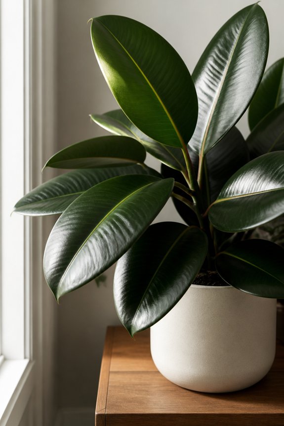 lustrous leaves bright light