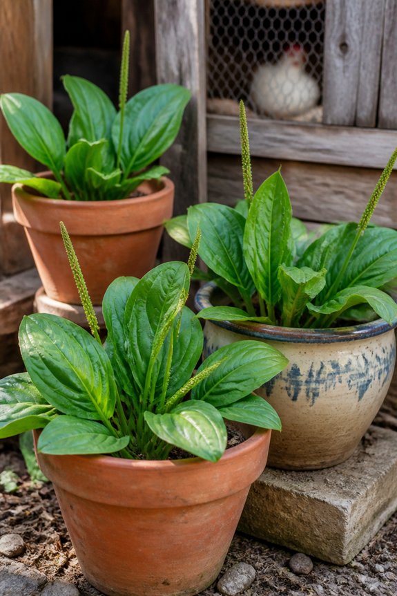 medicinal plantain for chickens