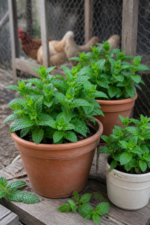 mint for natural parasite control
