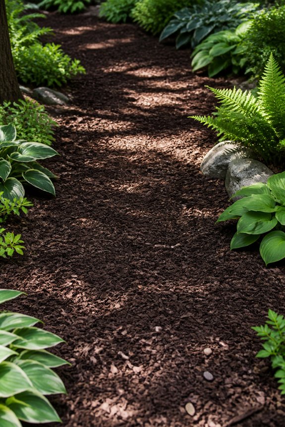 natural low cost garden paths