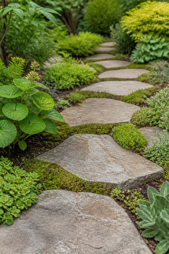 natural stone garden paths