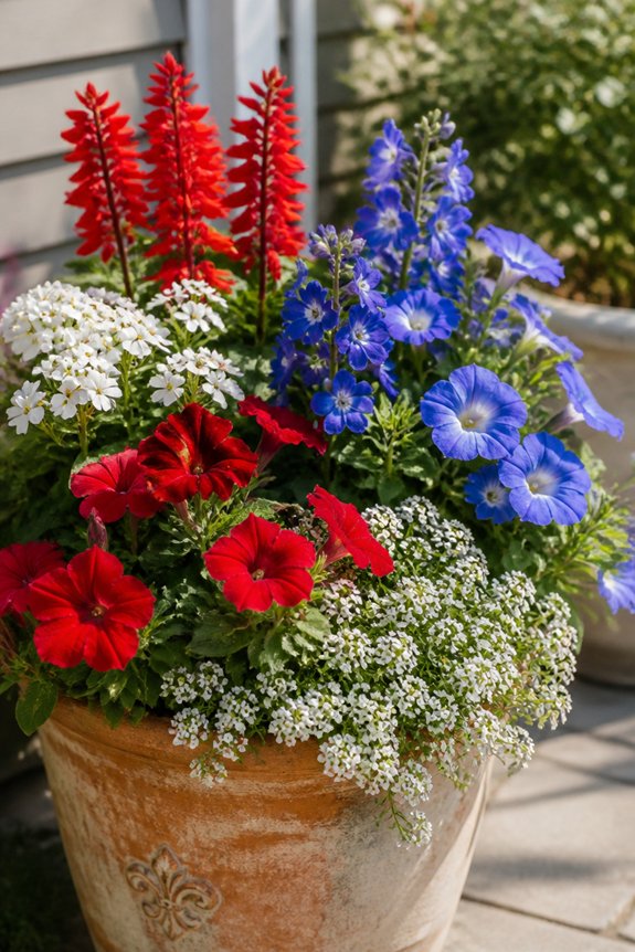 patriotic summer container garden