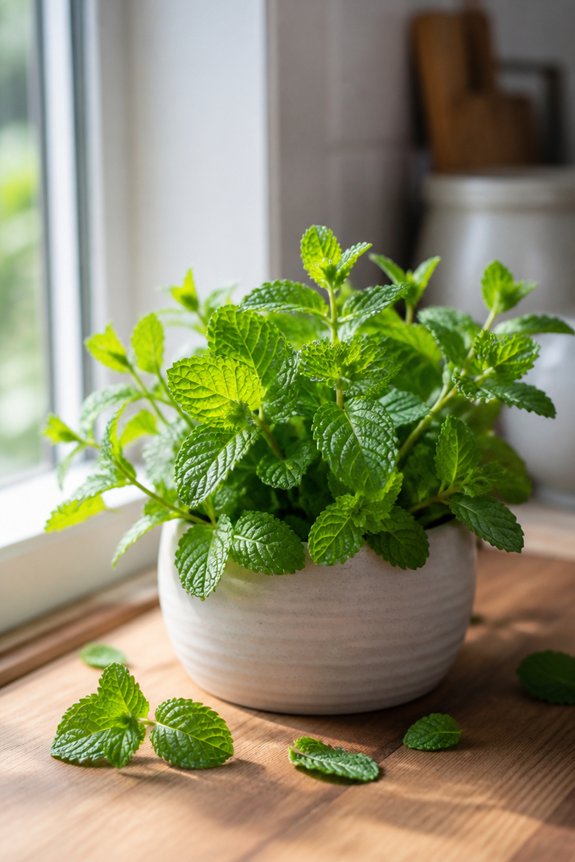 peppermint repels flies ants