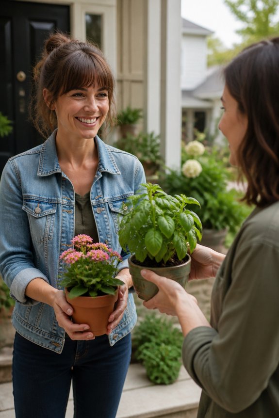 plant exchange with neighbors