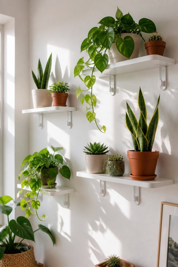 renters creative shelving solution