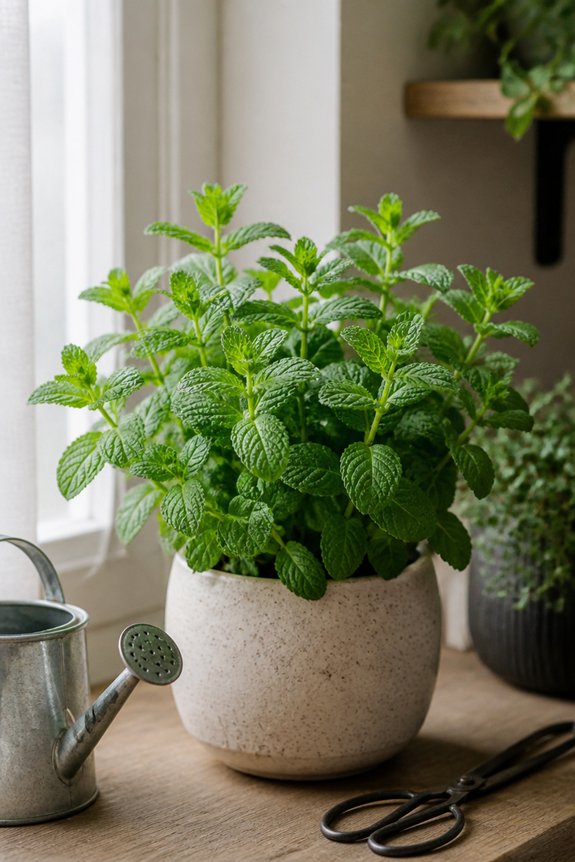 shade loving aggressive mint