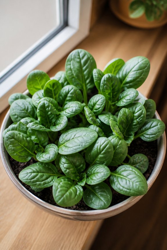 shade tolerant quick growing spinach