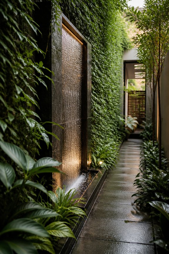 slim water feature tranquility