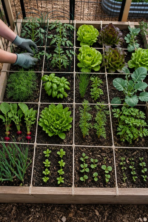 square foot gardening technique