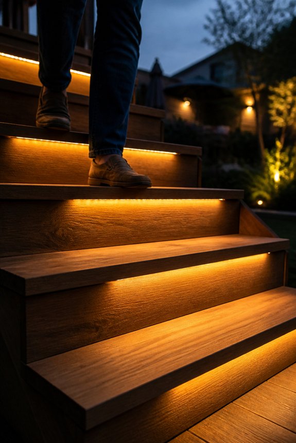 step lighting for safety